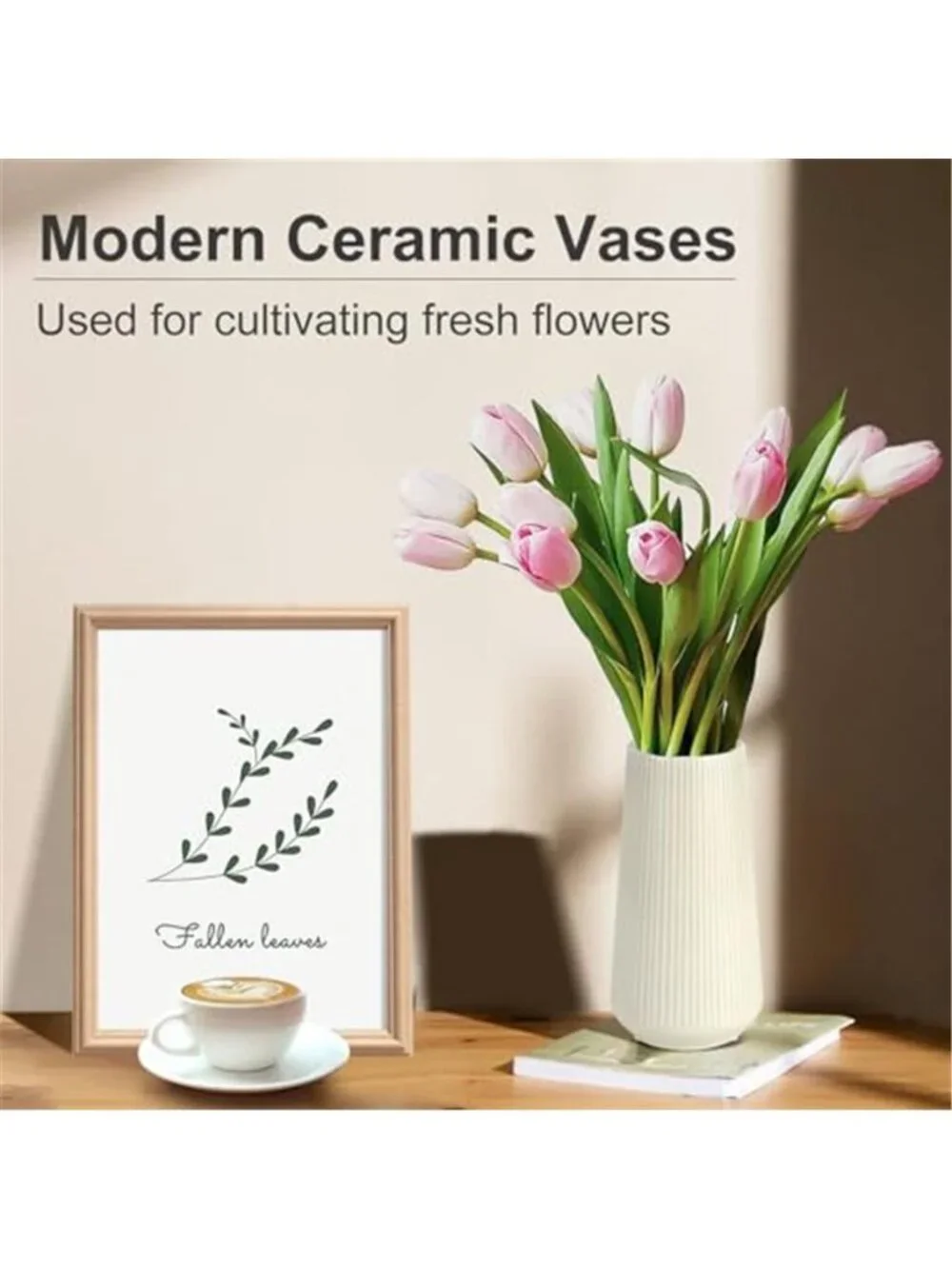 Beige Ceramic Vase